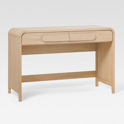 Saracina Home Curved Waterfall Desk Coastal Oak | Target