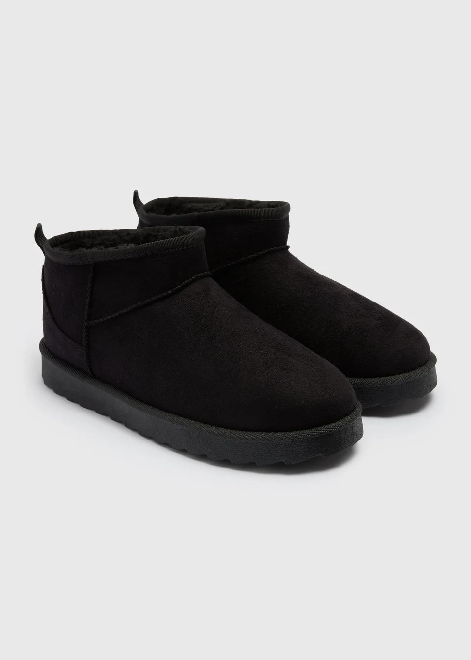 Black Mini Snug Boots | Matalan (UK)