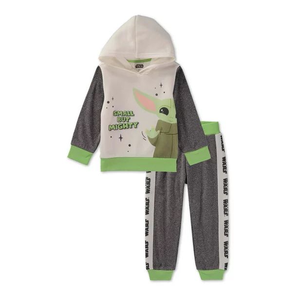 Baby Yoda Baby Boy & Toddler Boy Fleece Hoodie & Jogger Pant Outfit Set, 2-Piece, 12M-5T - Walmar... | Walmart (US)