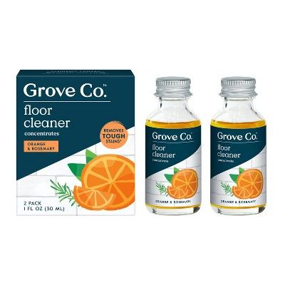 Grove Co. Floor Cleaning Concentrate - Orange & Rosemary - 2pk/2fl oz | Target