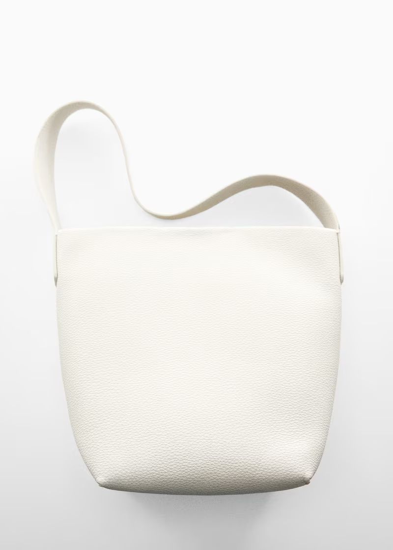 Leather effect bucket bag -  Women | Mango USA | MANGO (US)