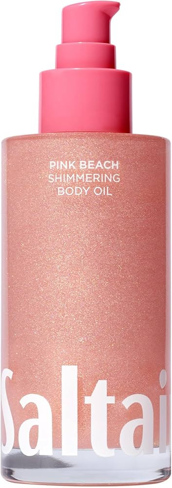 Amazon.com : Saltair Shimmering Body Oil - Pink Beach Scented Dry Oil Moisturizer with Light-Refl... | Amazon (US)