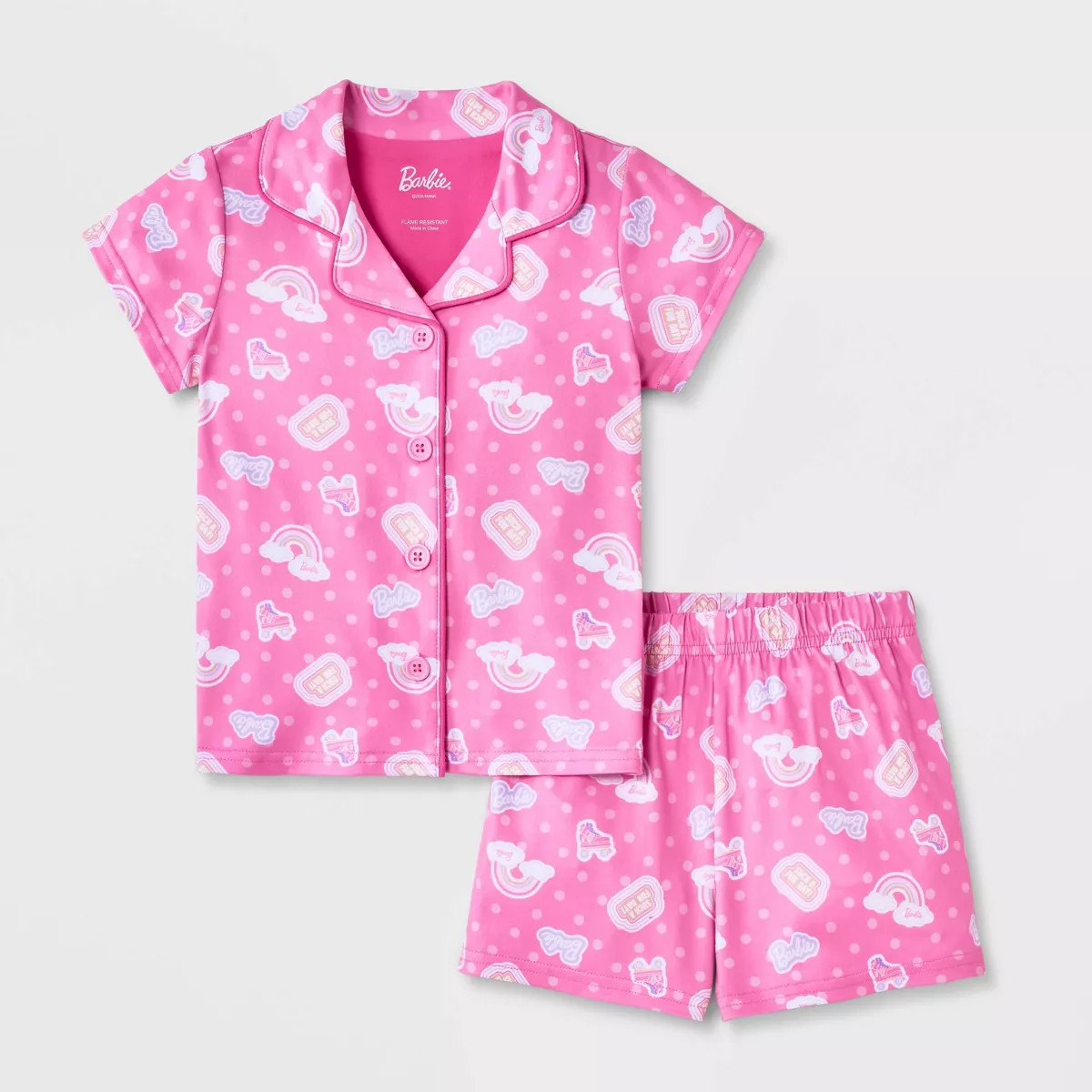 Toddler Girls' 4pc Barbie Coat Set - Pink 3T | Target