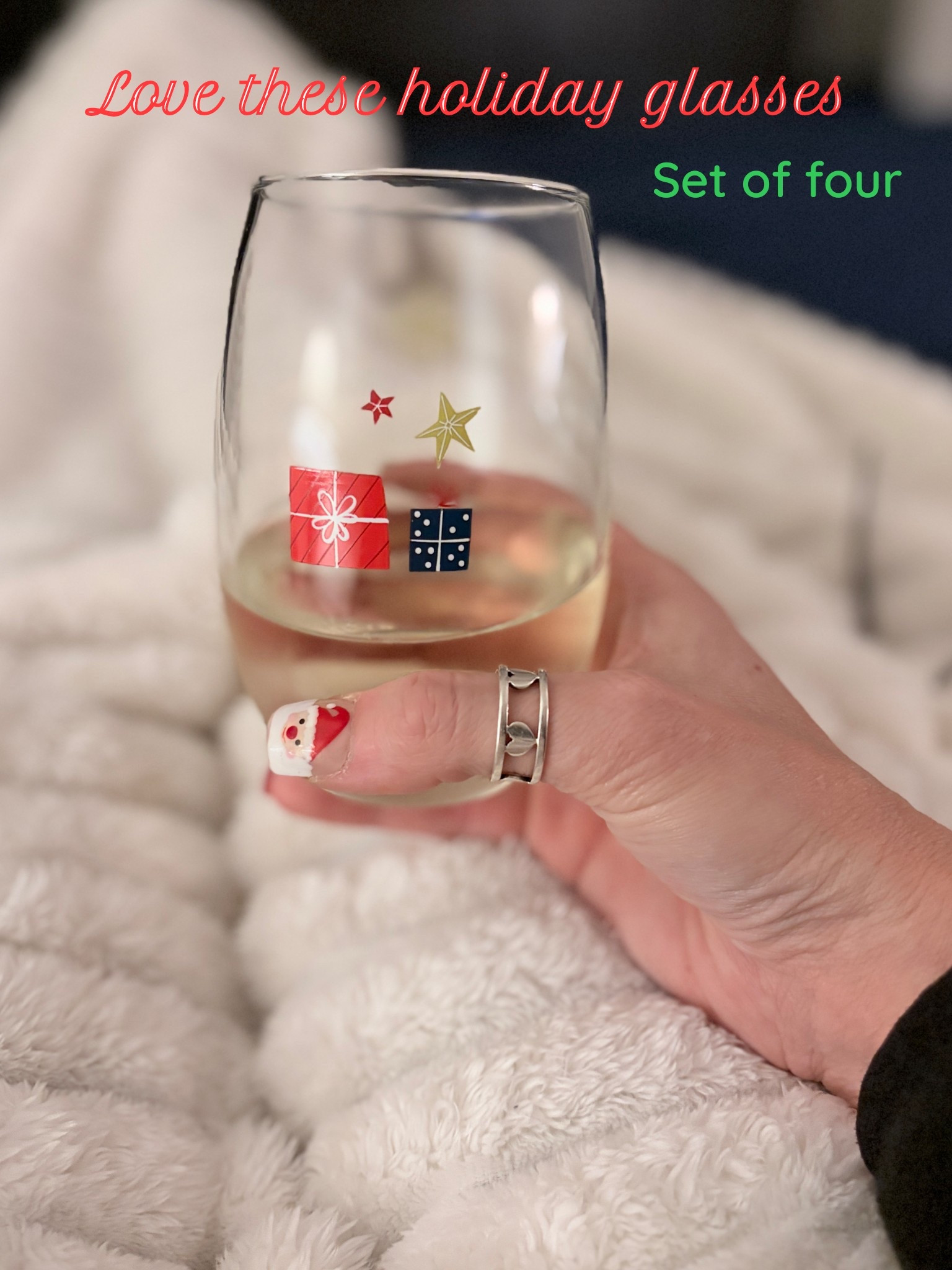 Found the cutest holiday stemless wine glasses!  I have had mine forever.  Get so many compliments.  Mine are unavailable but linked some that are even better  

#LTKHoliday #LTKSeasonal #LTKGiftGuide