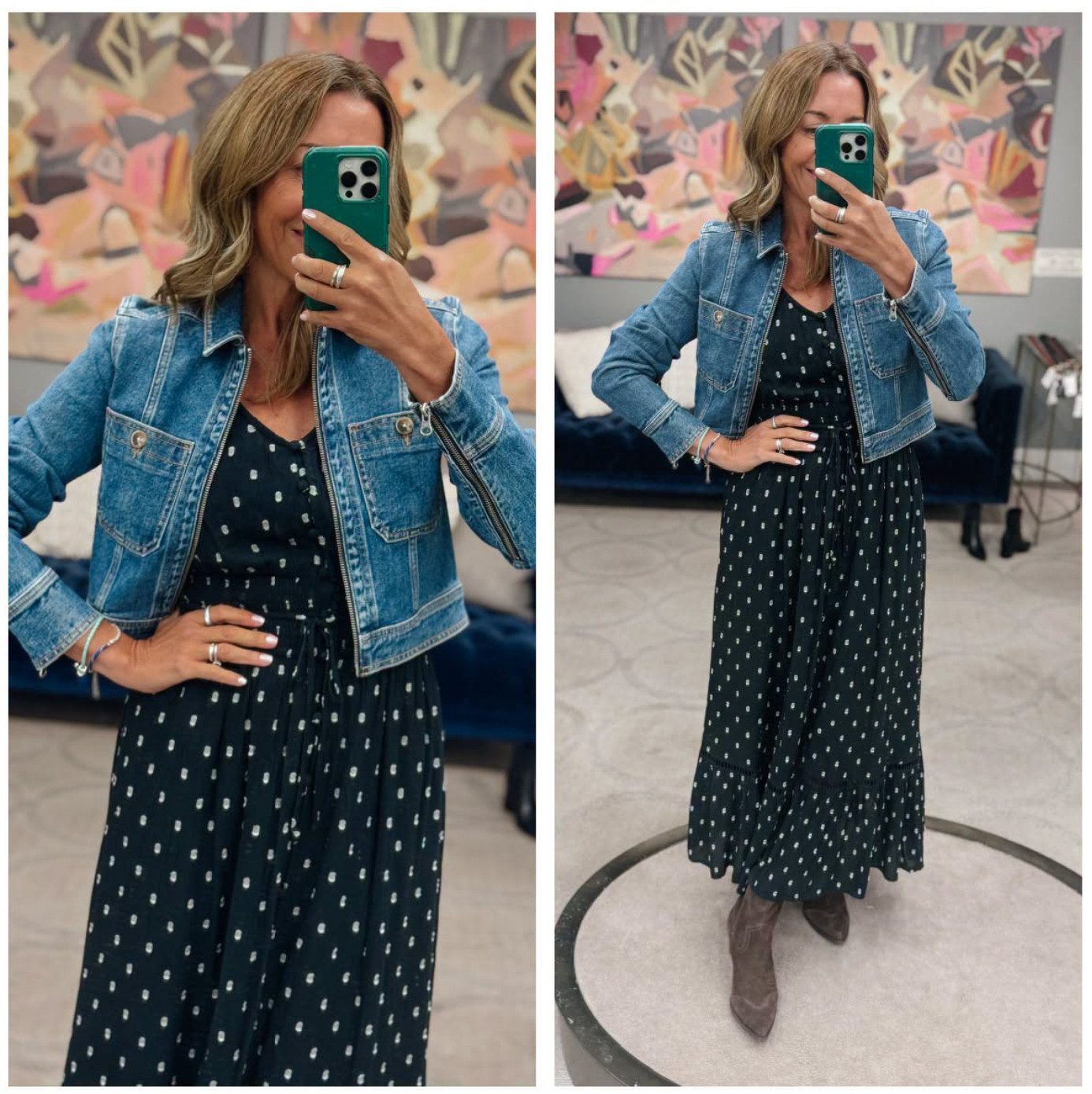 A wear now style it like this later dress from the NSALE that we are all loving!! 

 #LTKootd #LTKmomlife #LTKSaleAlert