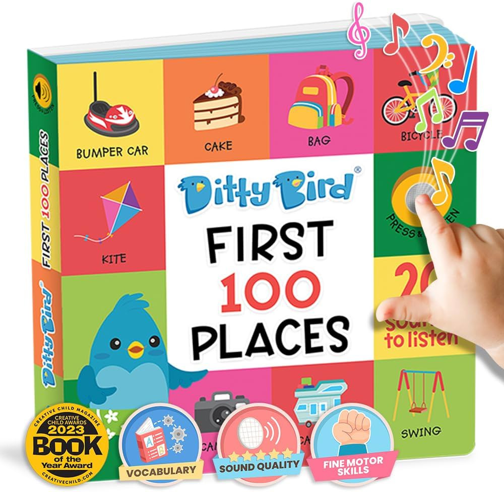 Ditty Bird First 100 Places Interactive Sound Book for Toddlers 1- 3 Speech Therapy Educational L... | Amazon (CA)
