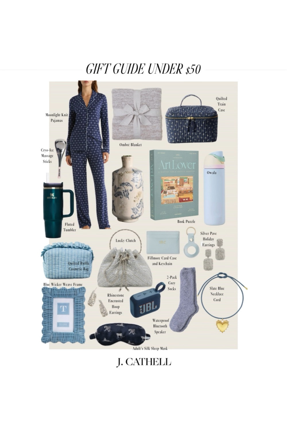 Holiday shopping has officially kicked into full gear — and the deals this weekend are simply too good to pass up. While you're curled up watching Christmas movies, eating leftover turkey, and soaking in every cozy moment, I rounded up the cutest gifts under $50 that make holiday shopping easy.

From beauty favorites and luxe little indulgences to home gems, cozy accessories, and stocking stuffers that look way more expensive than they are — these boards are packed with can’t-miss finds.

Swipe through for budget-friendly gifts for teachers, girlfriends, sisters, hostesses, neighbors, and white-elephant swaps… or treat yourself while you're at it.

Tap to shop & save these for later — your December gifting list just got a LOT easier. 🎁✨
#GiftGuide2025 #GiftsUnder50 #HolidayDeals #HolidayGiftIdeas #StockingStuffers #BudgetFriendlyGifts #GiftIdeasForHer #HostessGifts #BestHolidayGifts #HolidayShopping #ChristmasGiftGuide #CyberWeek #BlackFridayFinds #jcathell

#LTKHoliday #LTKCyberWeek #LTKGiftGuide