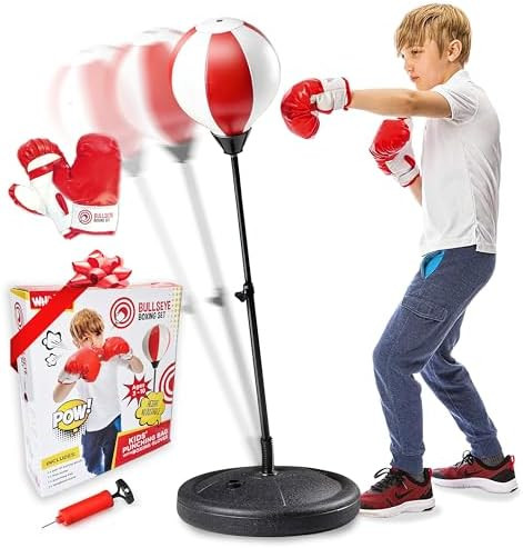 Whoobli Punching Bag for Kids and Toddler Incl Boxing Gloves| 3-10 Years Old Adjustable Kids Punc... | Amazon (US)