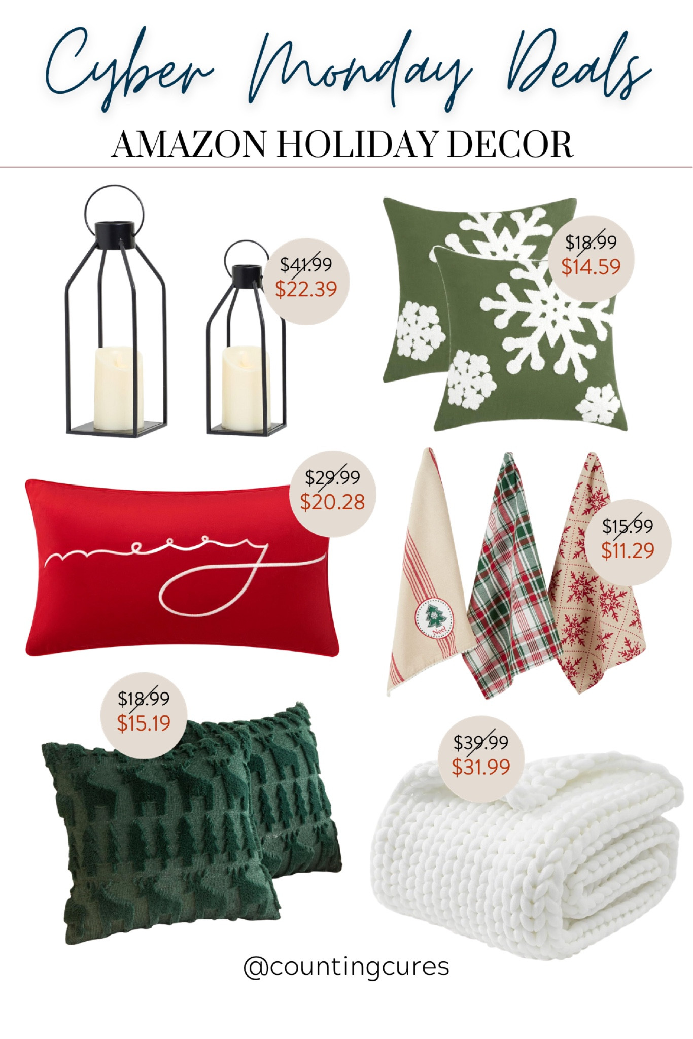 Bring in the Christmas spirit with these decorations. Grab them while they're on sale this Cyber Monday! #homedecor #seasonalornament #amazonfinds #holidayaesthetic

#LTKHoliday #LTKsalealert #LTKhome