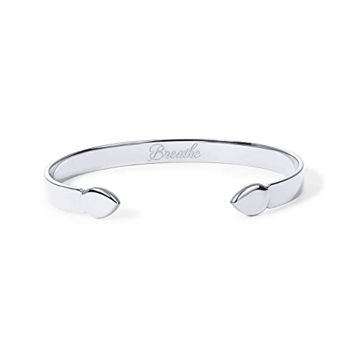 PAVOI 14K Gold Plated Stainless Steel Bangle Bracelets for Women | Inspirational Engraved Adjusta... | Amazon (US)