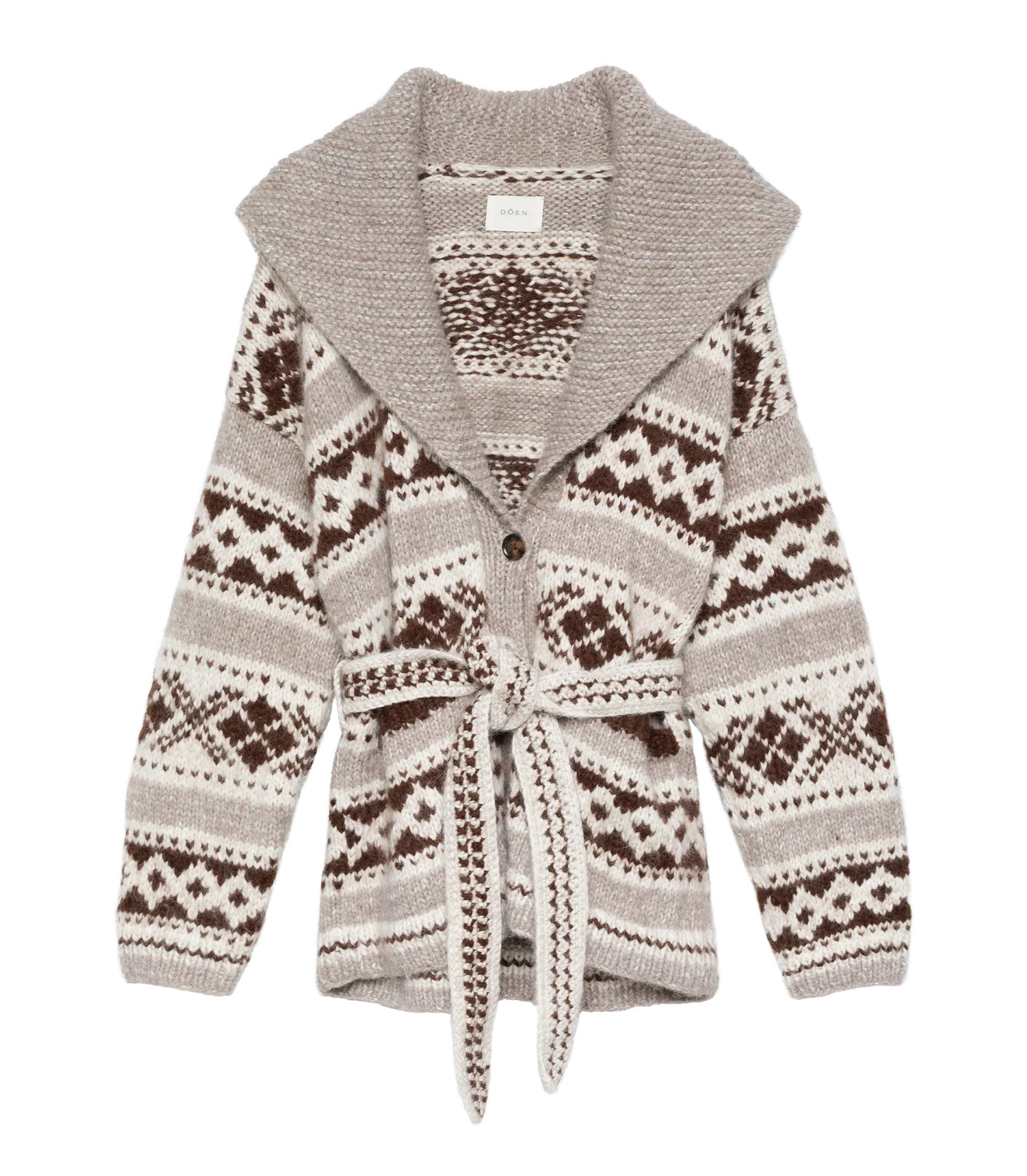 Hale Cardigan - Rainer Jacquard | DÔEN | DOEN
