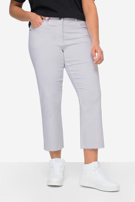 Claire 7/8 jeans with comfortable stretch material and raw-cut hems | Ulla Popken - US