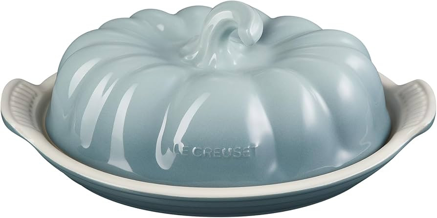Le Creuset Stoneware Pumpkin Butter Dish, Sea Salt | Amazon (US)