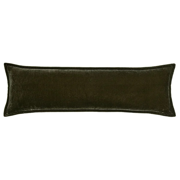 Stella Solid Faux Silk Velvet Romantic Western 14x42 inch Long Lumbar Pillow | Wayfair North America