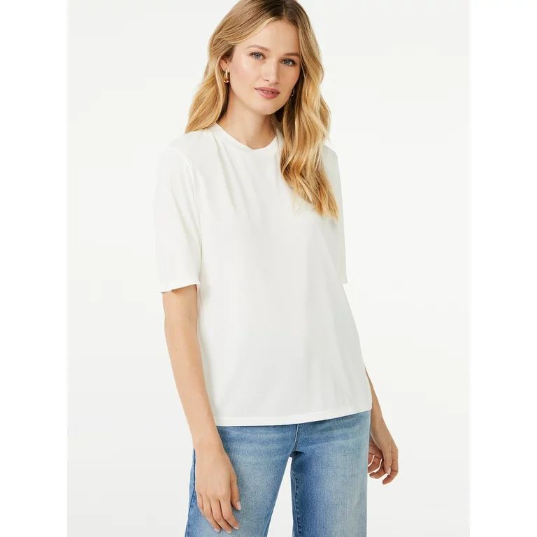 Scoop Women's Shoulder Pad T-Shirt | Walmart (US)