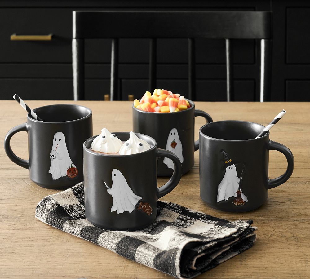 Scary Squad Stoneware Mug - Set of 4 | Pottery Barn (US)