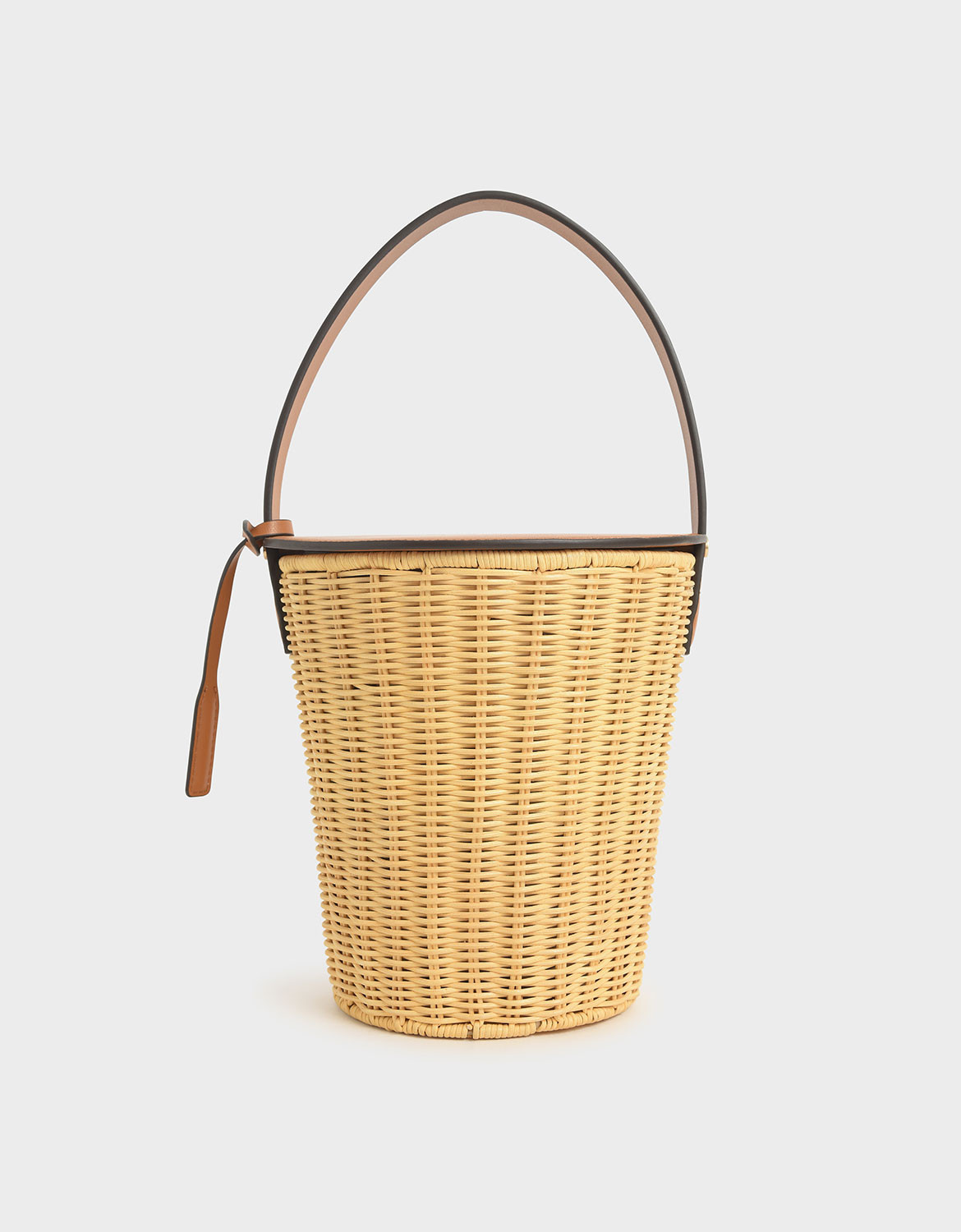 Rattan Cylindrical Top Handle Bag | CHARLES & KEITH (US)