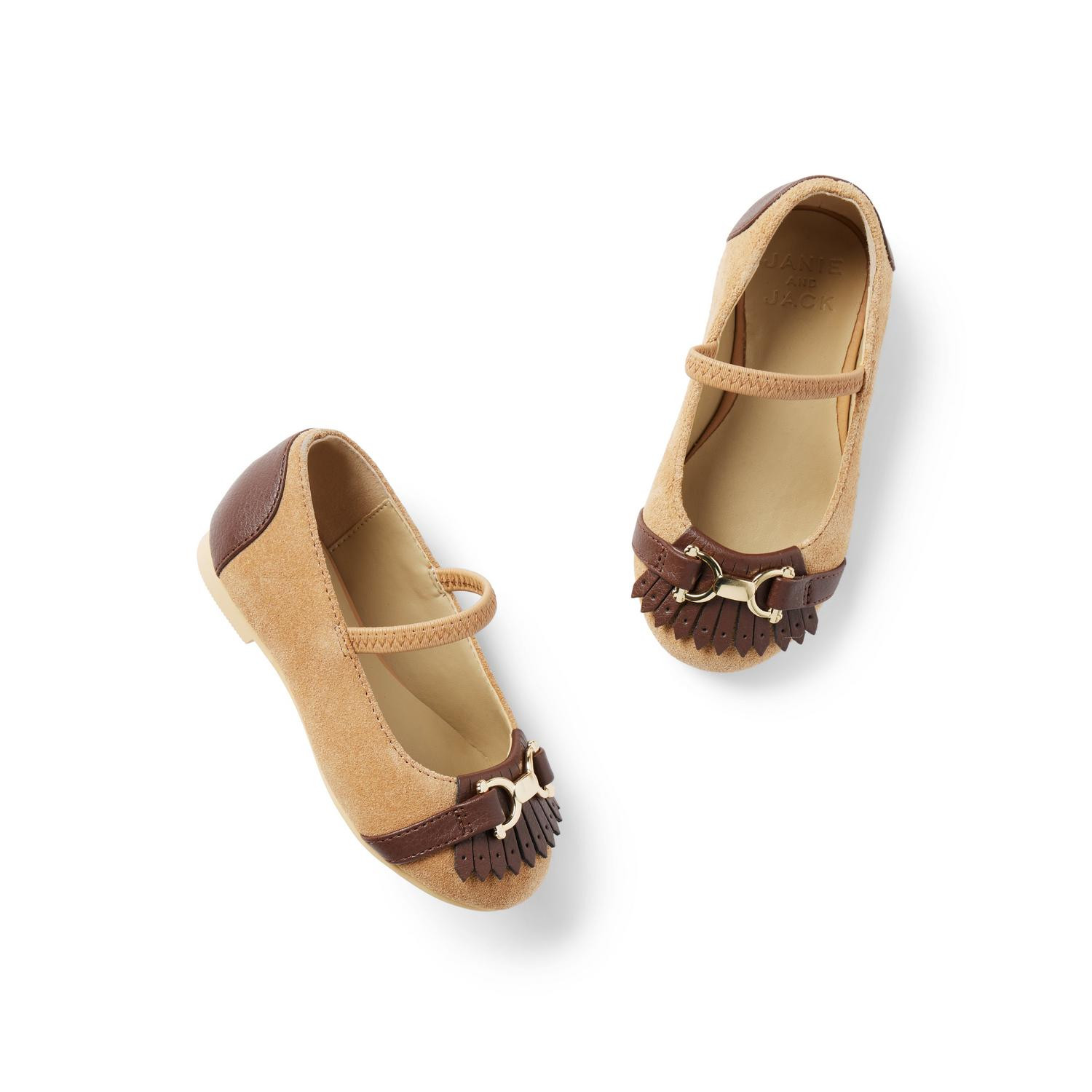 Suede Bridle Bit Ballet Flat | Janie and Jack