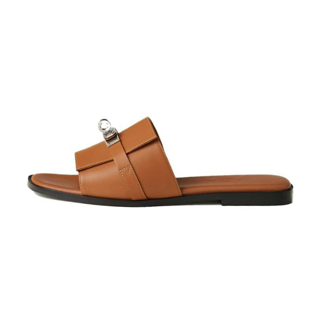 (W) HERMES Sandal 'Brown Leather' US 6W | Novelship