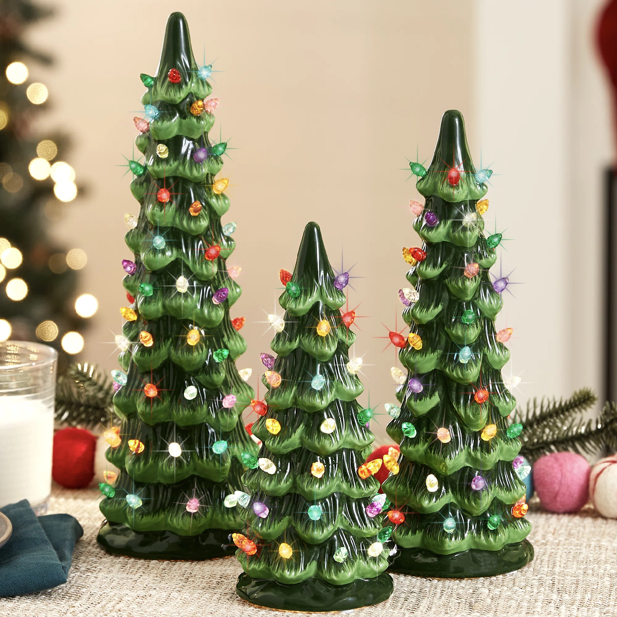 1' Lighted Artificial Christmas Tree | AllModern