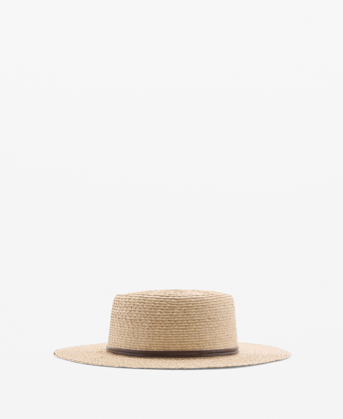 Mango Women's Contrasting Ribbon Natural Fiber Hat - Beige | Macy's