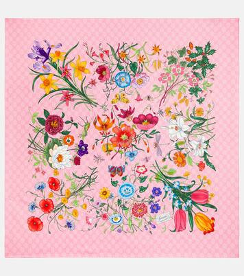 Flora silk twill scarf | Mytheresa (US/CA)