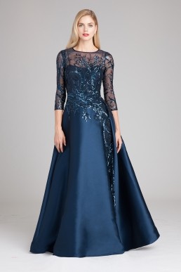 teri jon navy gown