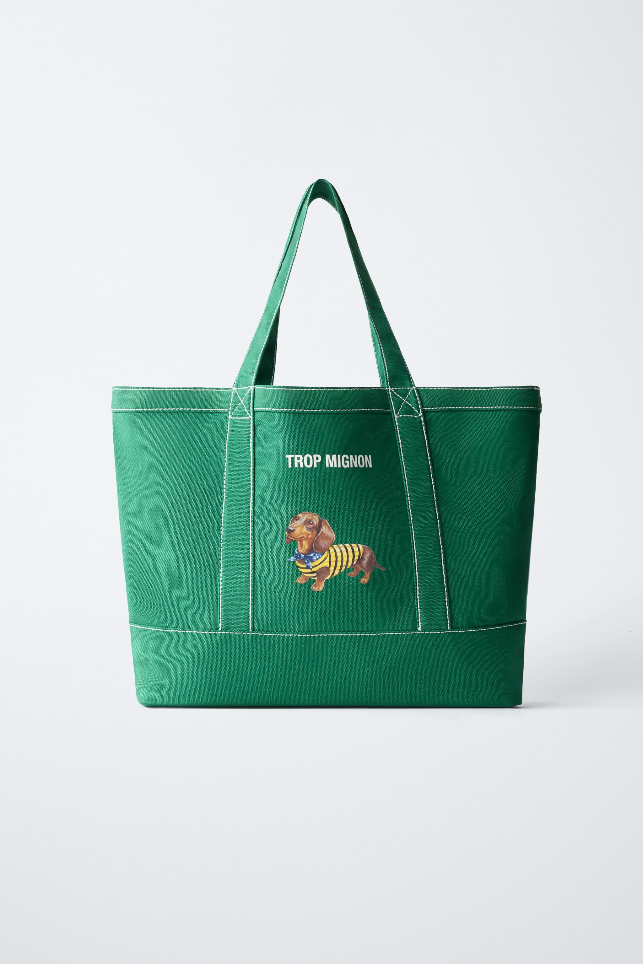 PUPPY PRINT SHOPPER BAG | Zara US