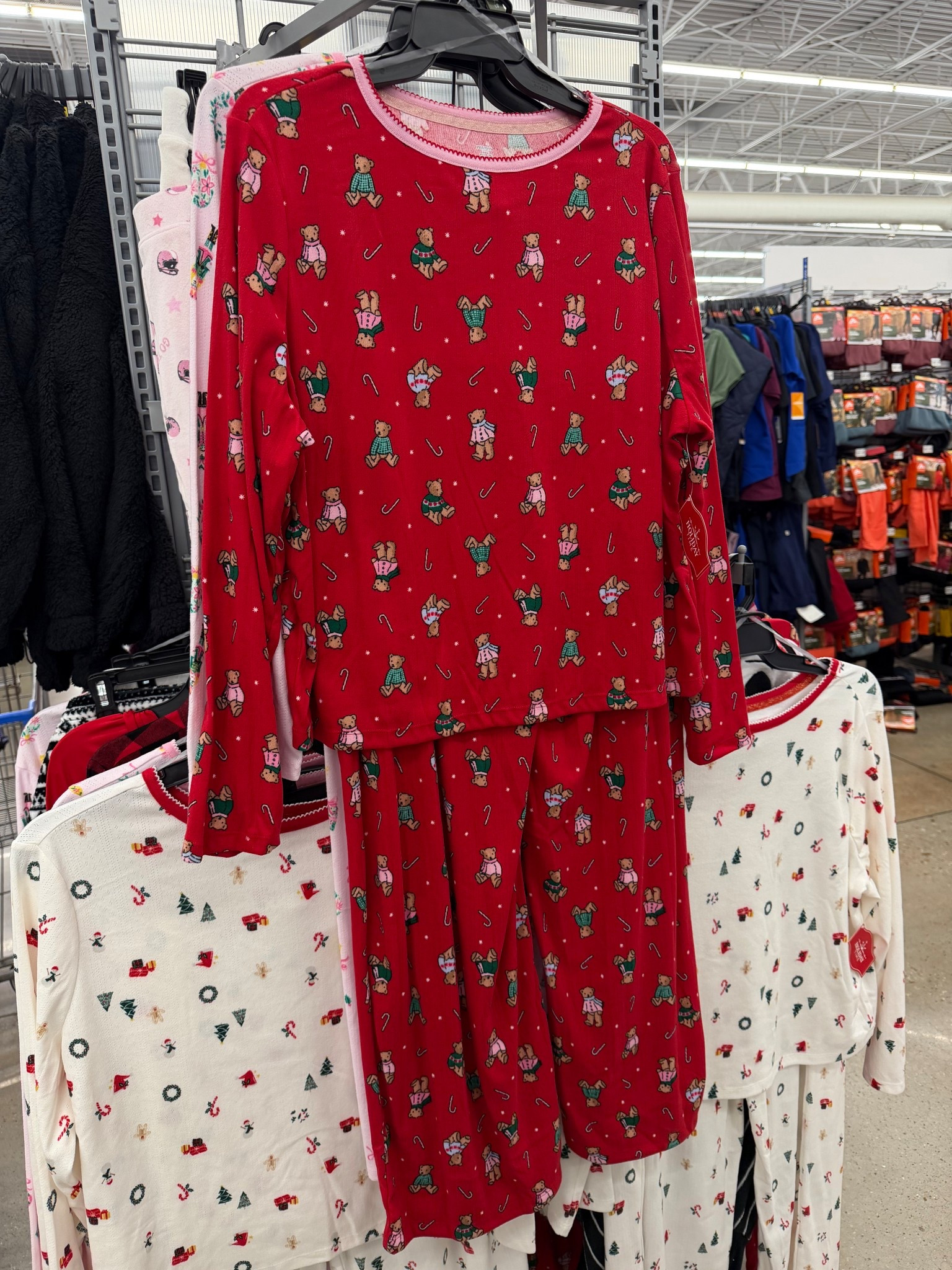 The cutest Walmart bear pajamas! 