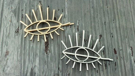 Eye Hairclip / Eye Barrette / Eye Hairpin / Evil Eye Hair Clip / Eye Bobby Pins / Evil Eye Hairpi... | Etsy (US)