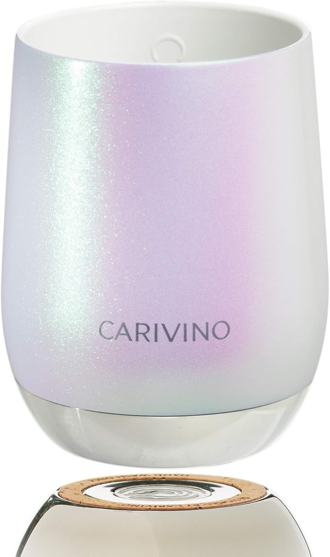 CARIVINO: Luxury Wine Tumbler with Genuine Cork Base and Ceramic Interior (No Metal Taste) – Pr... | Amazon (US)
