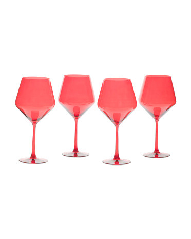 Set Of 4 Wine Glasses | TJ Maxx