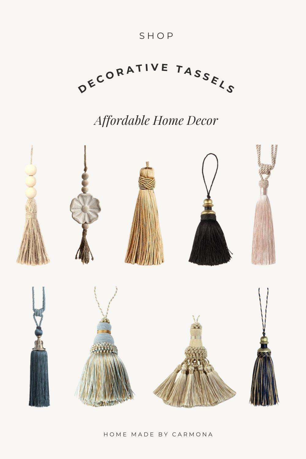 Affordable home decor accessories like tassels add an elegant touch. 

 #LTKHome