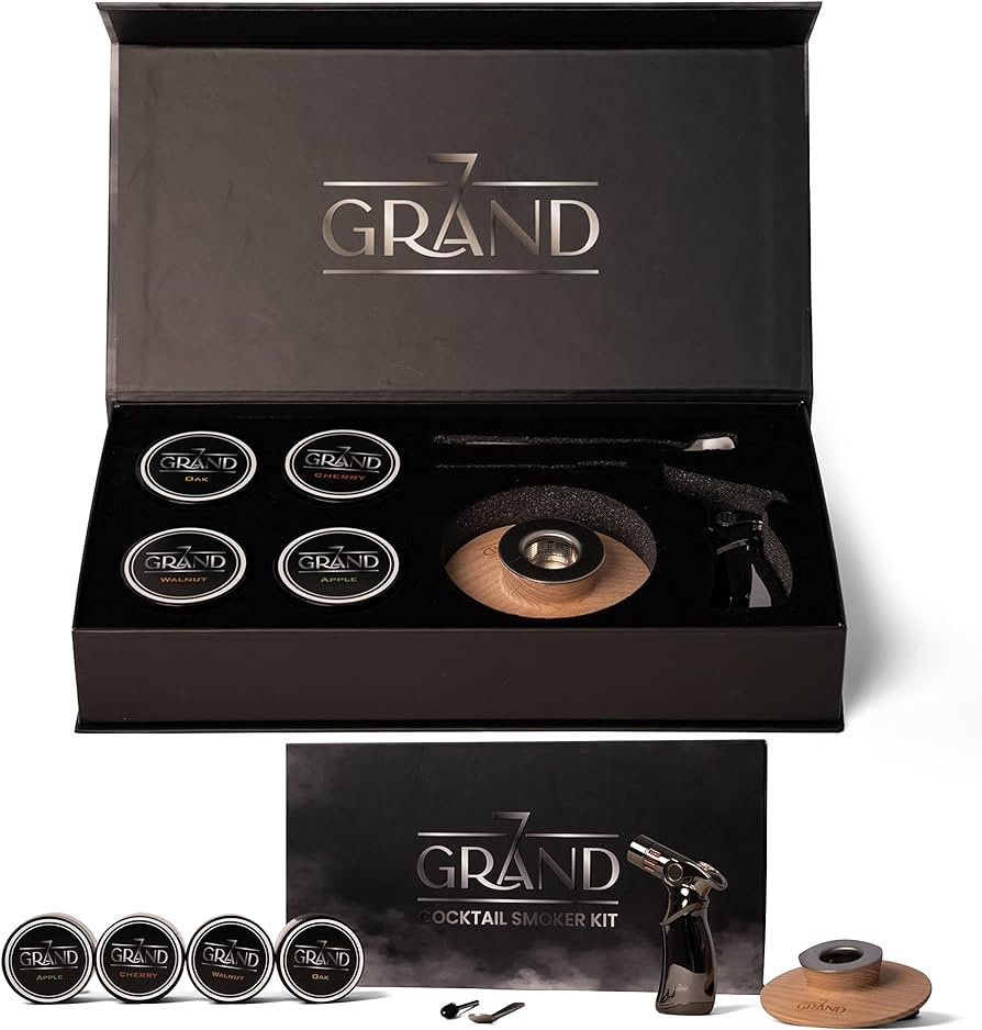 Cocktail Smoker Kit with Torch - Whiskey Smoker Kit for Old Fashioned Cocktails - Smoke Top, Torc... | Amazon (US)