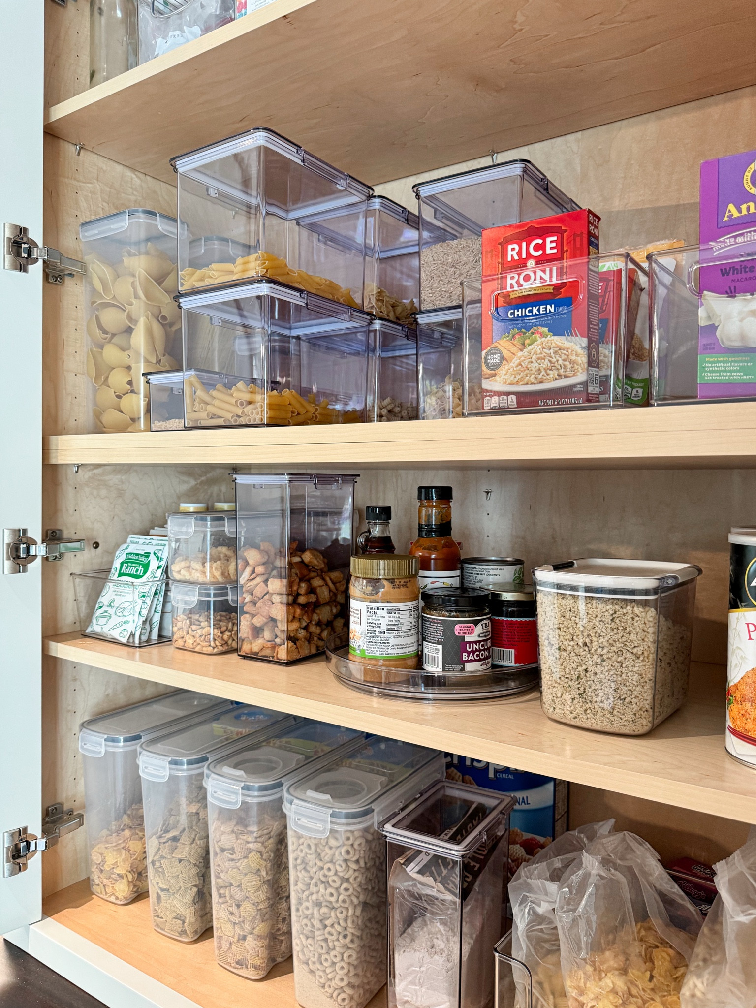 Linking the products used in this beautiful yet simple pantry setup. This type of arrangement is perfect for someone who is visual and needs to see what they have while still being organized. ✨ 

#LTKHome #LTKStyleTip #LTKFamily