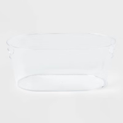 4gal Plastic Beverage Tub - Room Essentials™: Clear Drink Bucket, Ice Bucket, BPA-Free, Dishwas... | Target