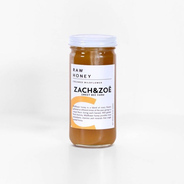 Zach and Zoe Creamed Wildflower Honey - 8oz | Target
