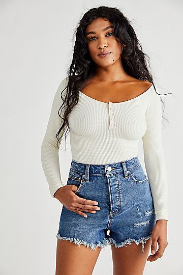 CRVY Vintage High-Rise Shorts | Free People (Global - UK&FR Excluded)