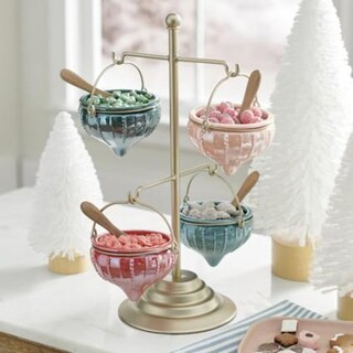 Vintage Ornament Snack Bowl Stand | Grandin Road