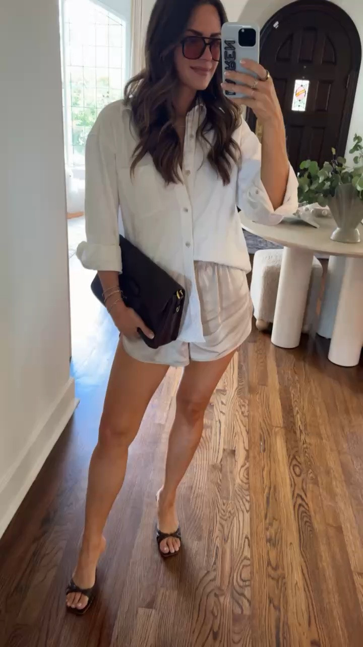 OOTD ✨ lunch event today
My favortie denim button down (XS) & my new shorts (S) from the @Aritzia sale 

Bag is @Vivrelle use code LAURENROSCOPF

#LTKootd #LTKdayinmylife