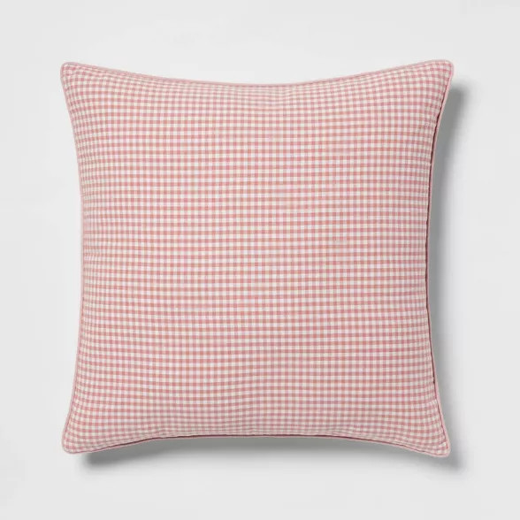 Woven Gingham Square Throw Pillow - Threshold™ | Target