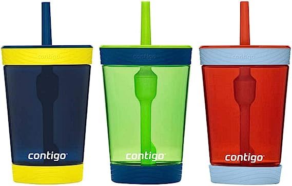 Contigo Kids 3 Pack Tumblers - Blue Green Red | Amazon (US)