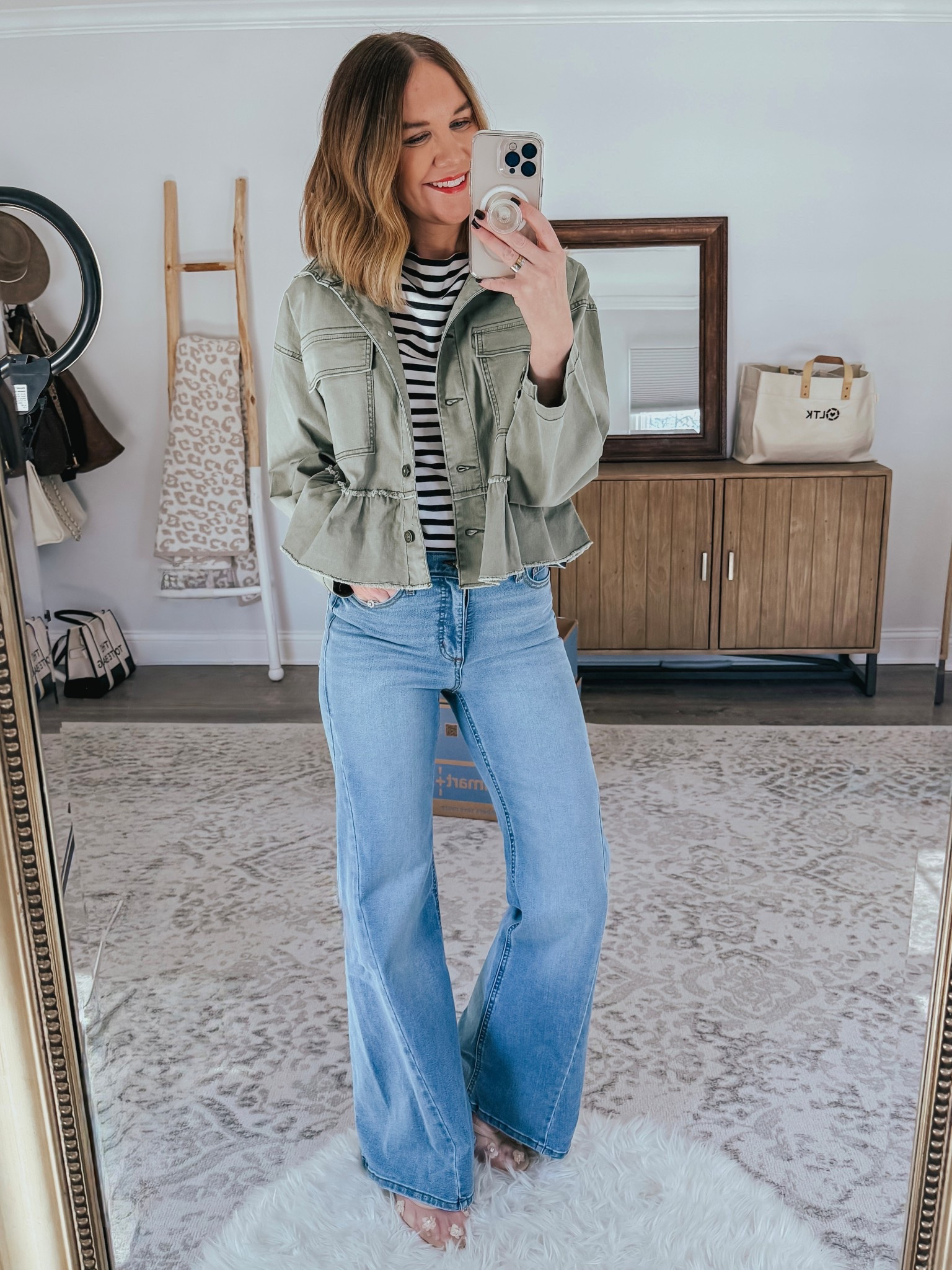 This cutie jacket is finally on sale too! I have a medium. Everything linked here. 

#LTKSeasonal #LTKSaleAlert #LTKFindsUnder50