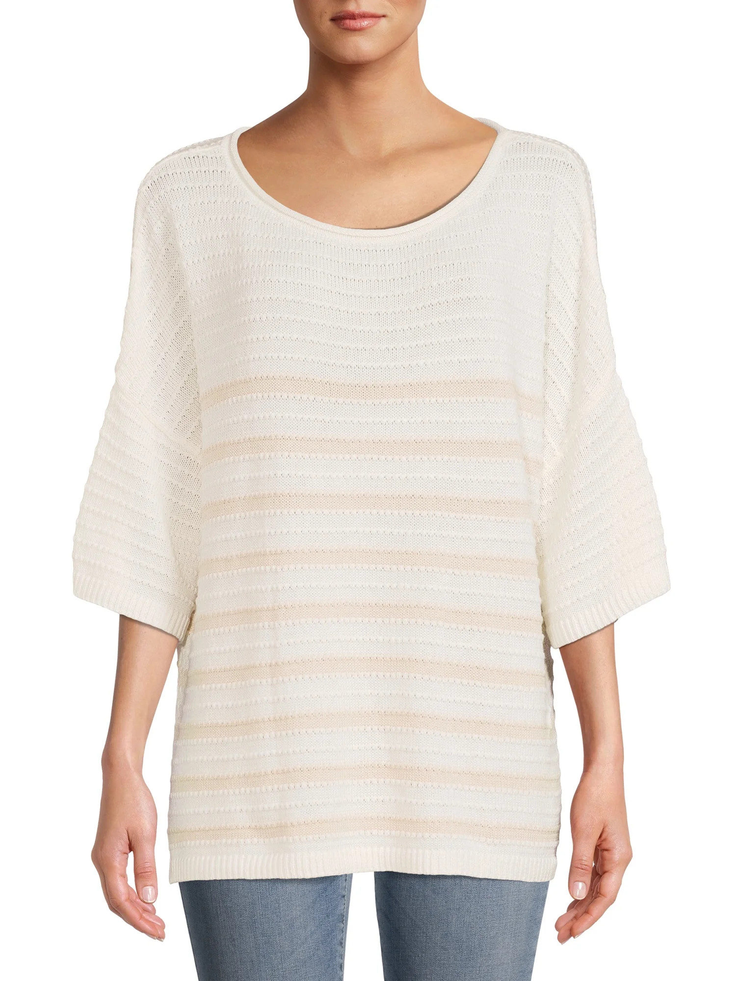 Time and Tru Women’s Boatneck Sweater - Walmart.com | Walmart (US)