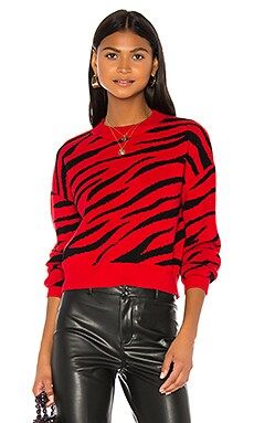 Bardot Red Zebra Knit in Red Zebra from Revolve.com | Revolve Clothing (Global)