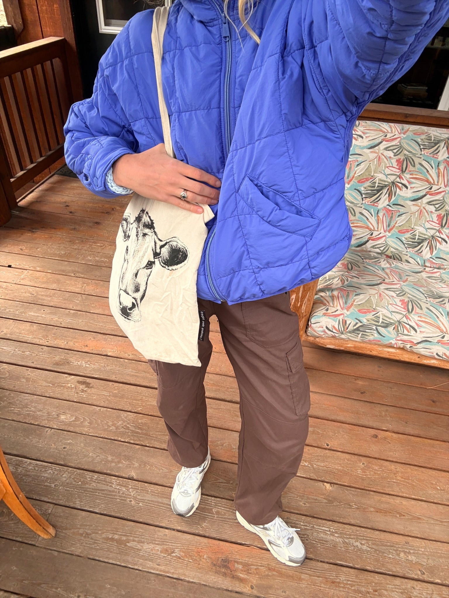 A granola girl chilly spring day fit check 🙂‍↕️