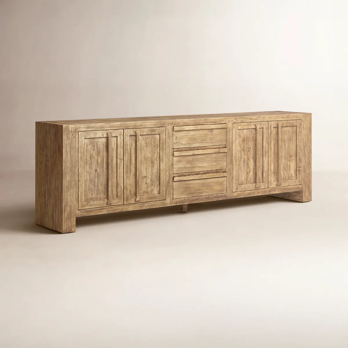 Emilia Caden 94" Wide 3 Drawer Sideboard | Wayfair North America
