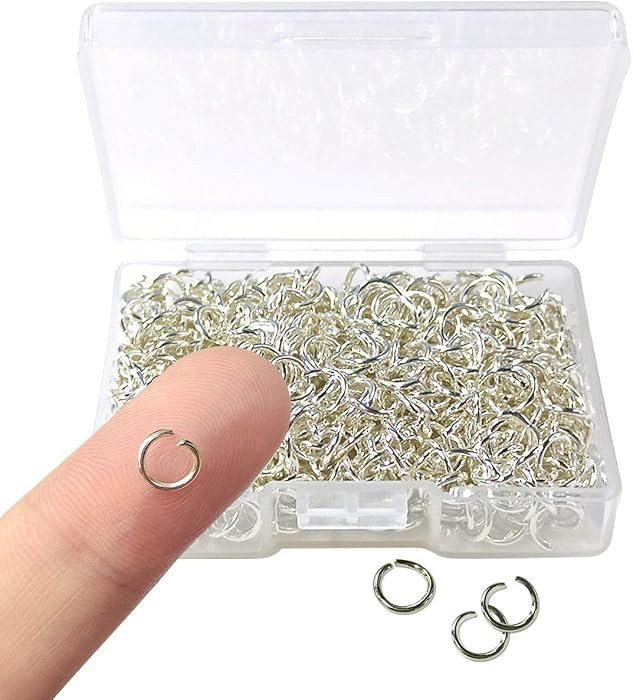 TTSAM 600 Pcs Silver Plated Jump Rings (6 mm) - Jewelry Making Supplies | Amazon (US)