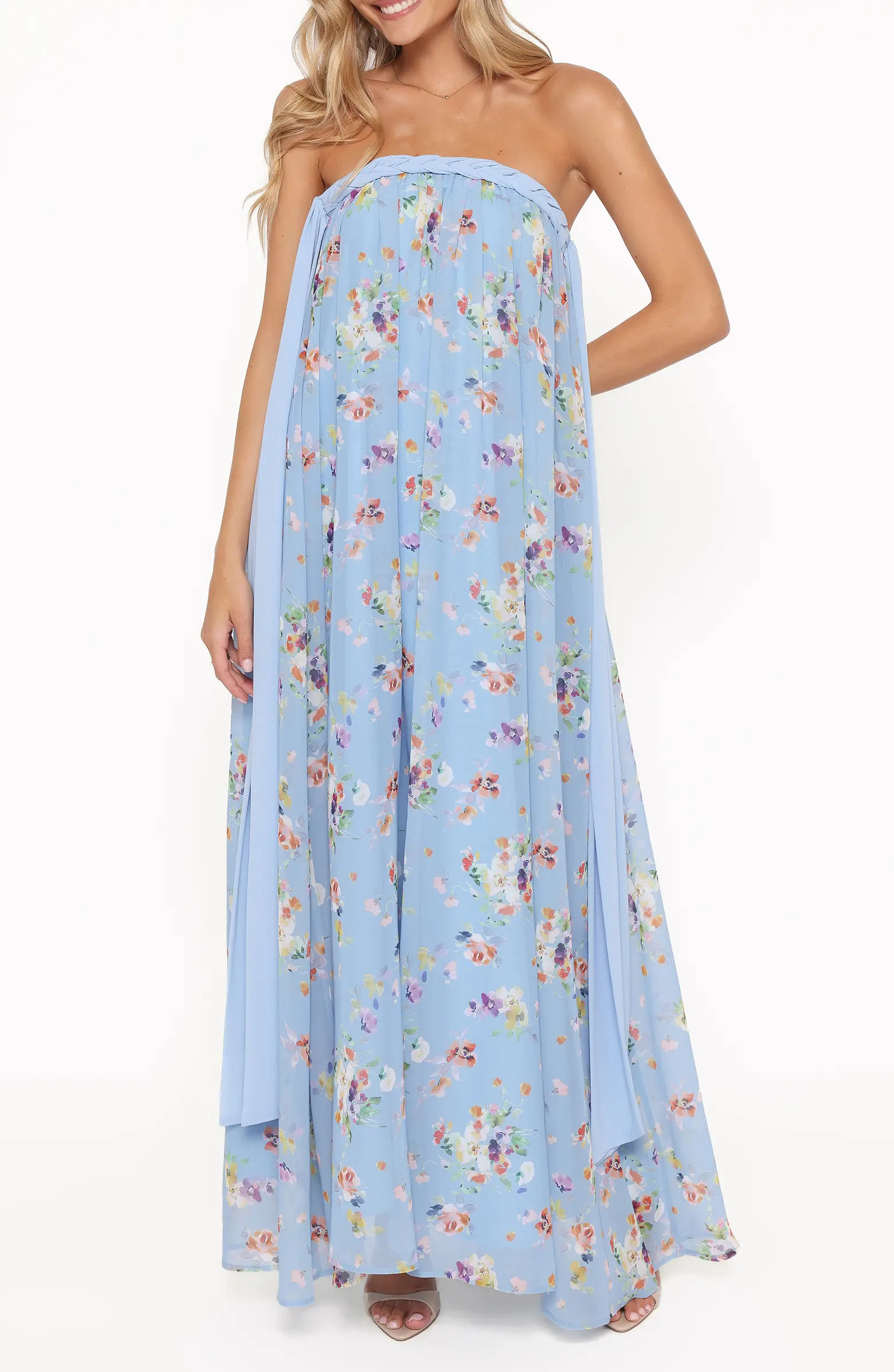 Codie Floral Strapless Maxi Dress | Nordstrom