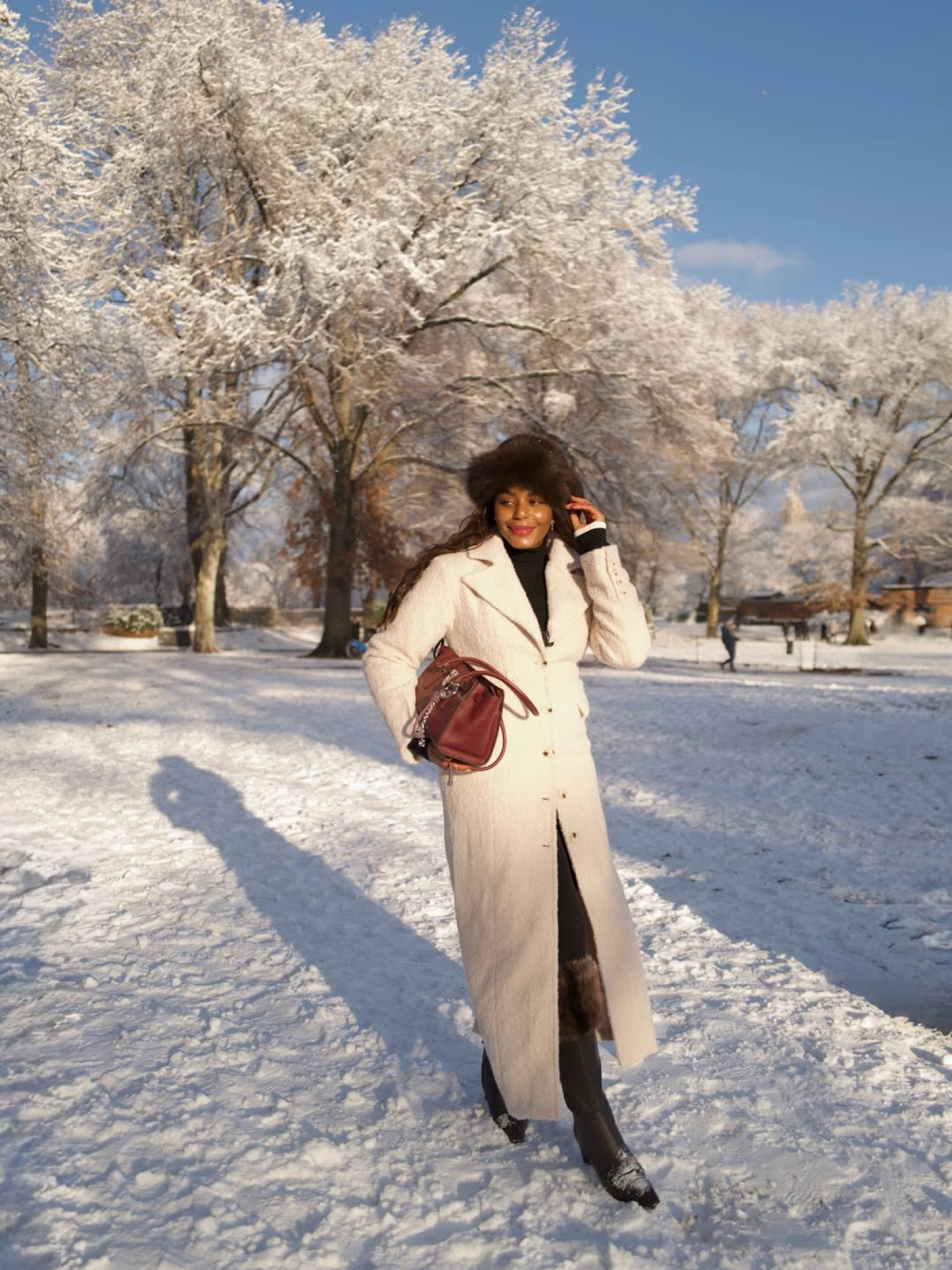 Snow day in New York City! Wearing the cutest outfit to tackle the cold. Wearing fur trim boots from Sam edelman and faux fur hat, along with a cream coat and heat tech leggings and turtleneck top from Uniqlo. Linking this winter outfit idea below! … For more links to christmas tree decor, vanity finds, hostess gifts, winter outfit ideas, follow me on LTK! ✨

#LTKootd #LTKSeasonal #LTKHoliday